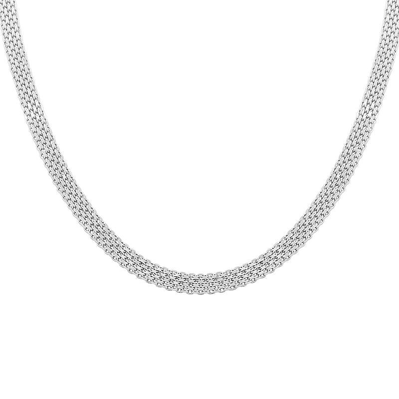 Italian Sterling Silver Chain Necklace 24 Inches 18.20 Grams