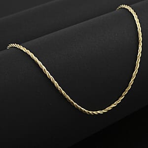 Italian 14K Yellow Gold Over Sterling Silver Wrapped Snake Chain Necklace 20 Inches 7.85 Grams