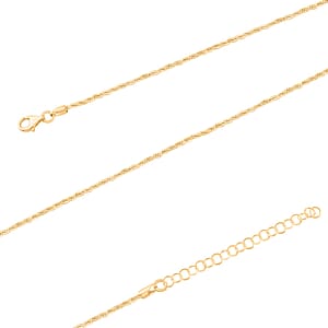 Italian 14K Yellow Gold Over Sterling Silver Wrapped Snake Chain Necklace 20 Inches 7.85 Grams