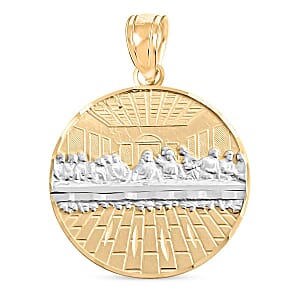Made in America 10K Yellow and White Gold Supper Pendant without Chain 2.60 Grams