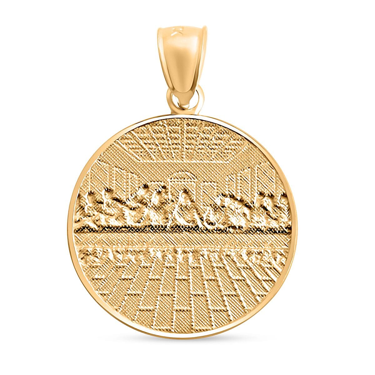 Made in America 10K Yellow and White Gold Supper Pendant without Chain 2.60 Grams