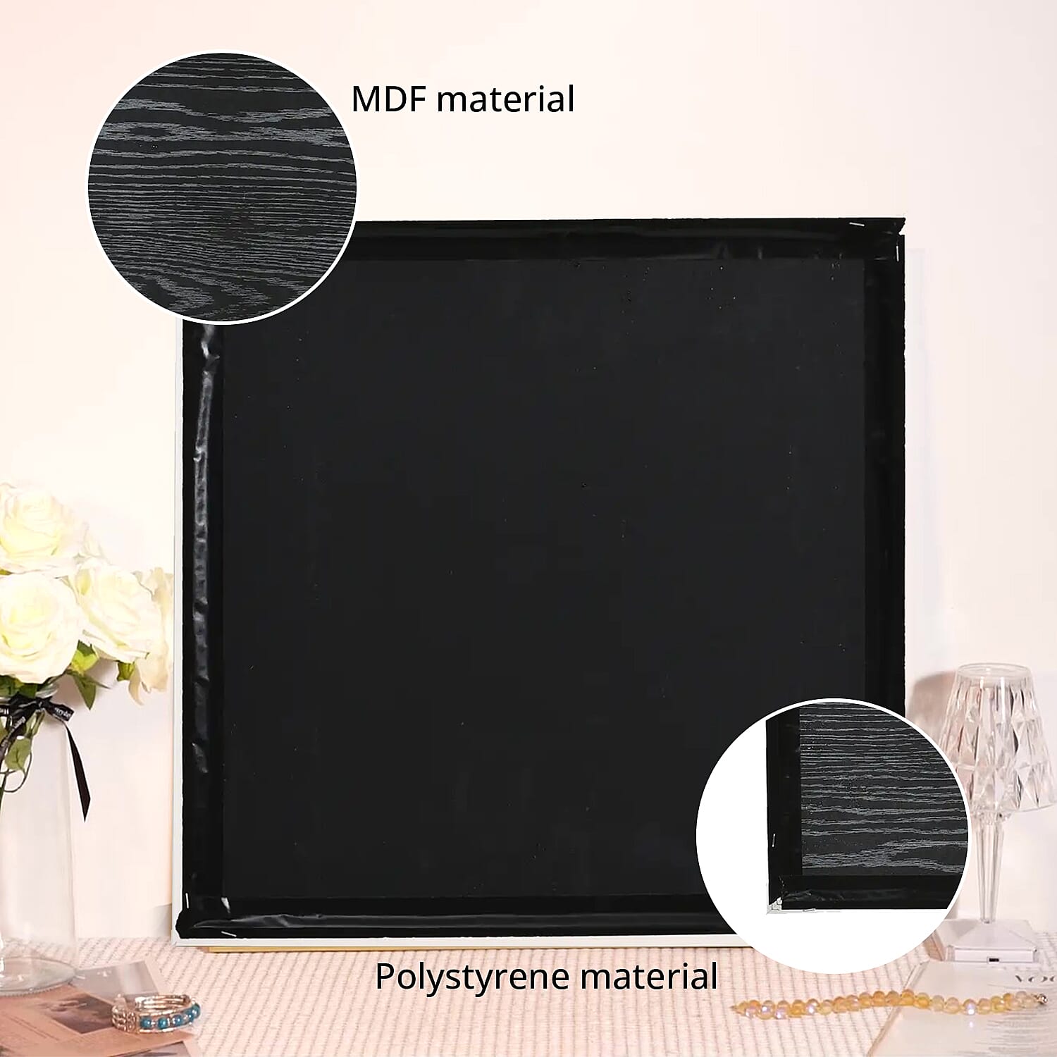 Horse Crystal Painting with Frame