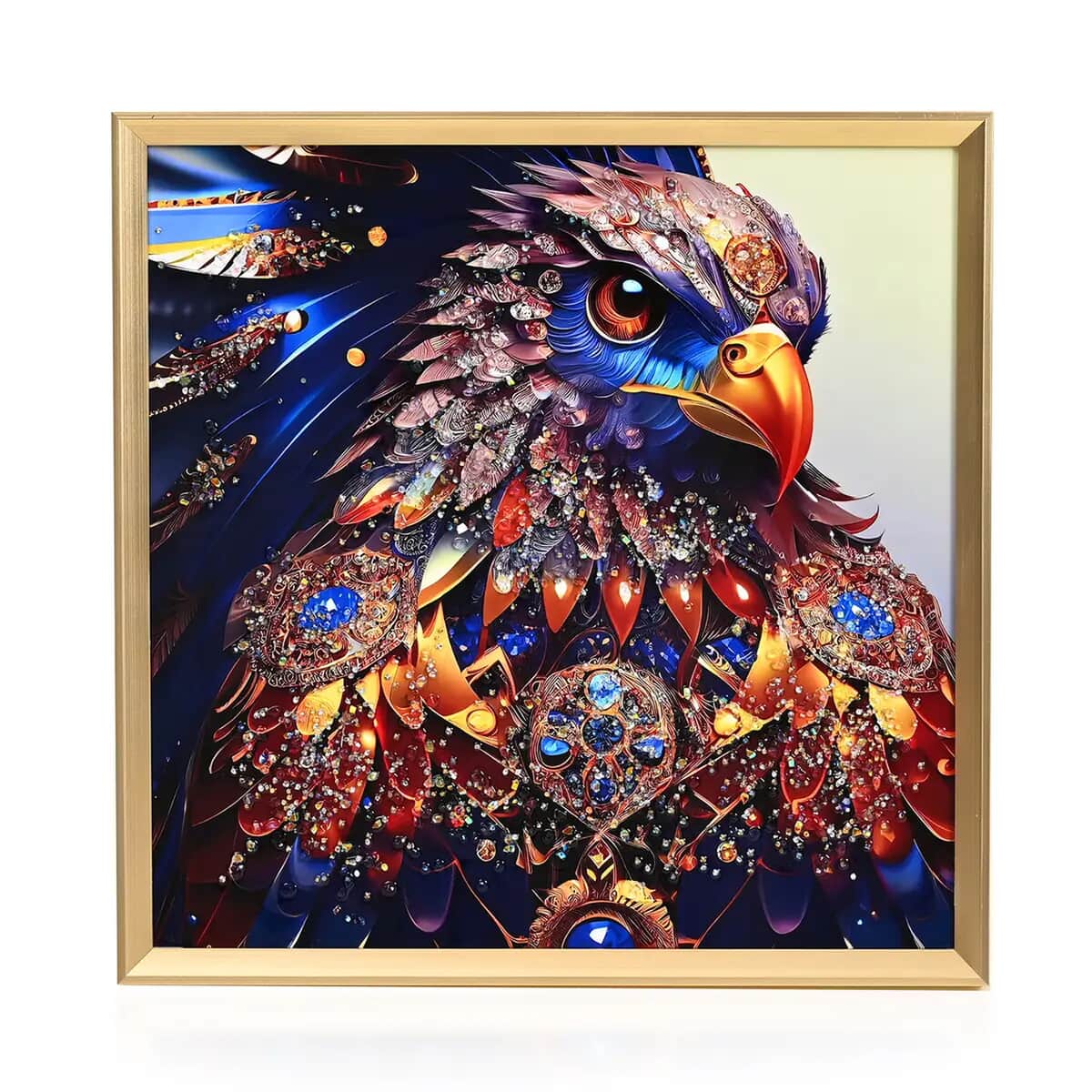 Eagle Crystal Painting with Frame image number 0