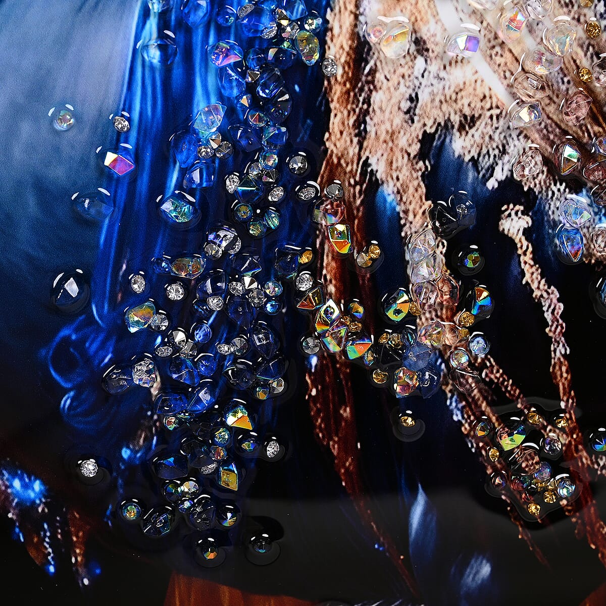 Horse Crystal Painting with Frame image number 1