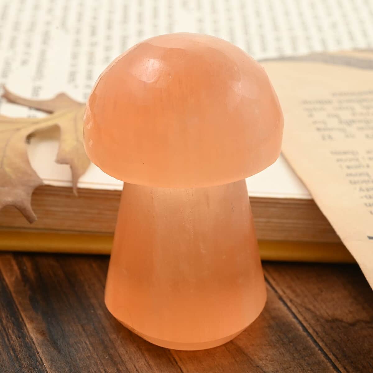 Bargain Deal Orange Selenite Mushroom 6cm 417.5ctw image number 1