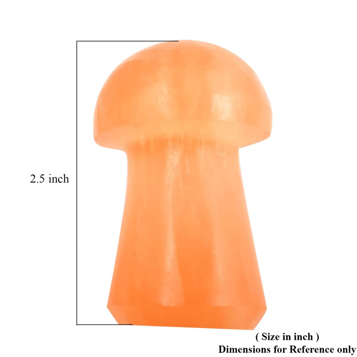 Bargain Deal Orange Selenite Mushroom 6cm 417.5ctw image number 3