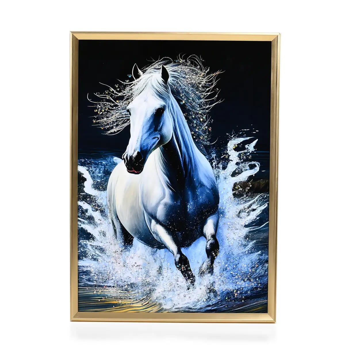 Horse Crystal Painting with Frame image number 0