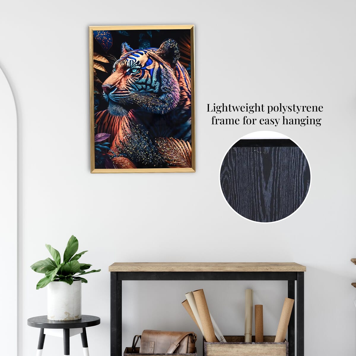Tiger Crystal Painting with Frame image number 4