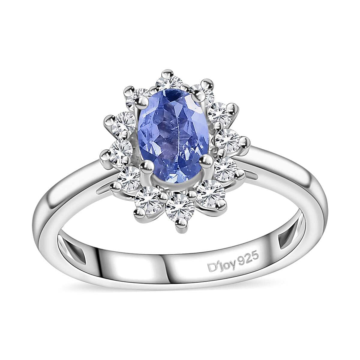 タナタナ Buy Tanzanite and White Zircon Sunburst Ring in Platinum