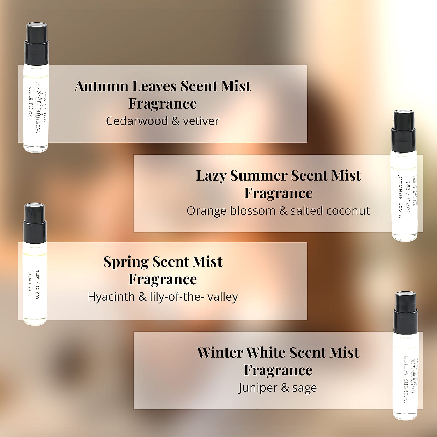 Esscentials Vegan Scent Mist Set- Tis The Season (4x2ml)