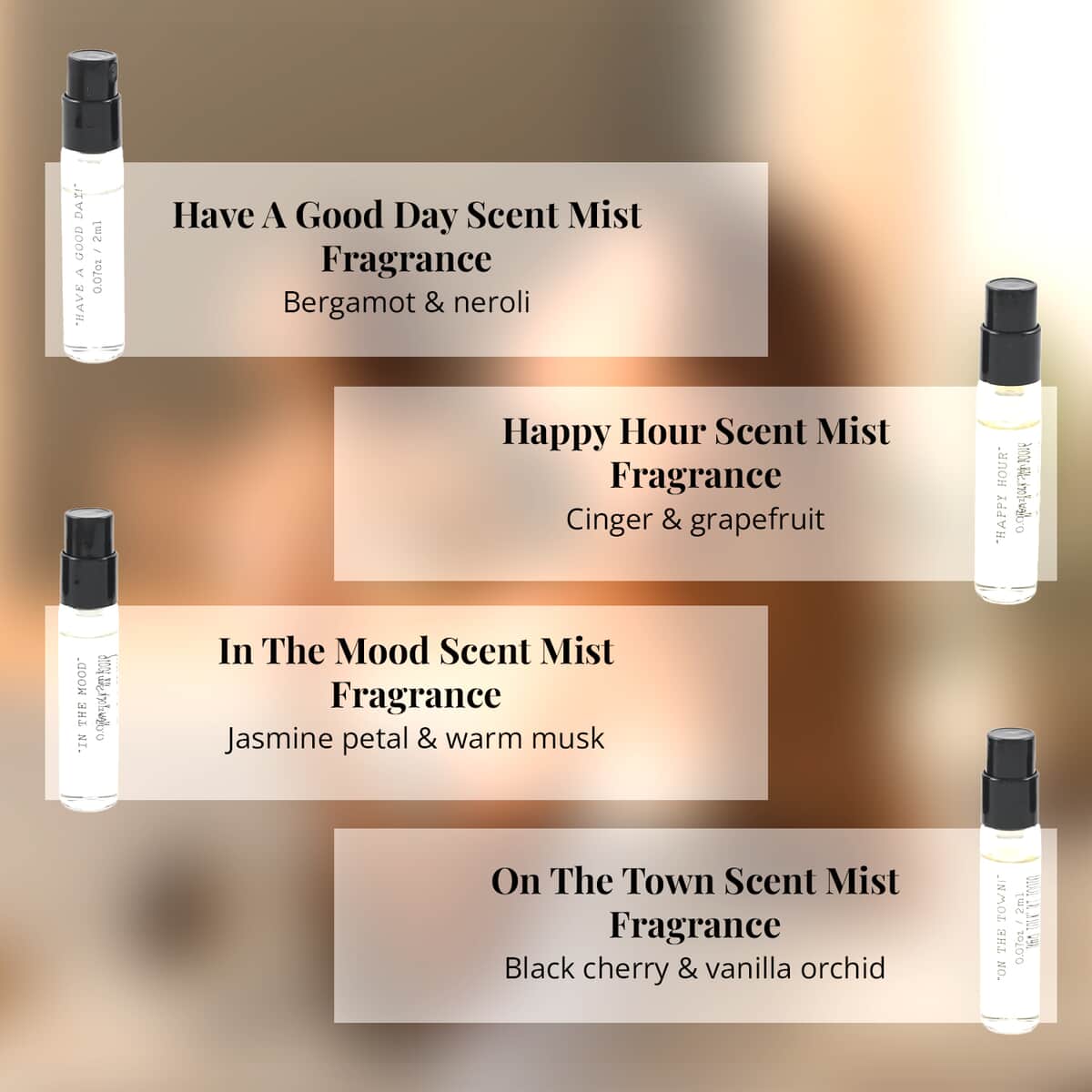 Esscentials Vegan Scent Mist Set- Vibes (4x2ml) image number 2