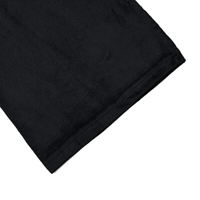 Black Velvet Elastic Waist Lounge Pant -One Size Missy