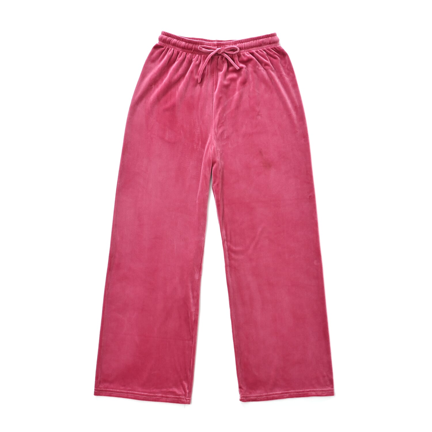 Buy Pink Velvet Elastic Waist Lounge Pant -One Size Missy at