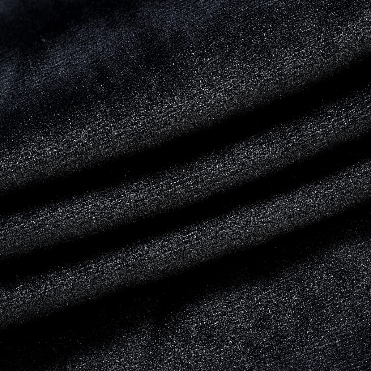 Set of 2 Black and Gray Velvet Elastic Waist Lounge Pant - One Size Fits up to S-L image number 4