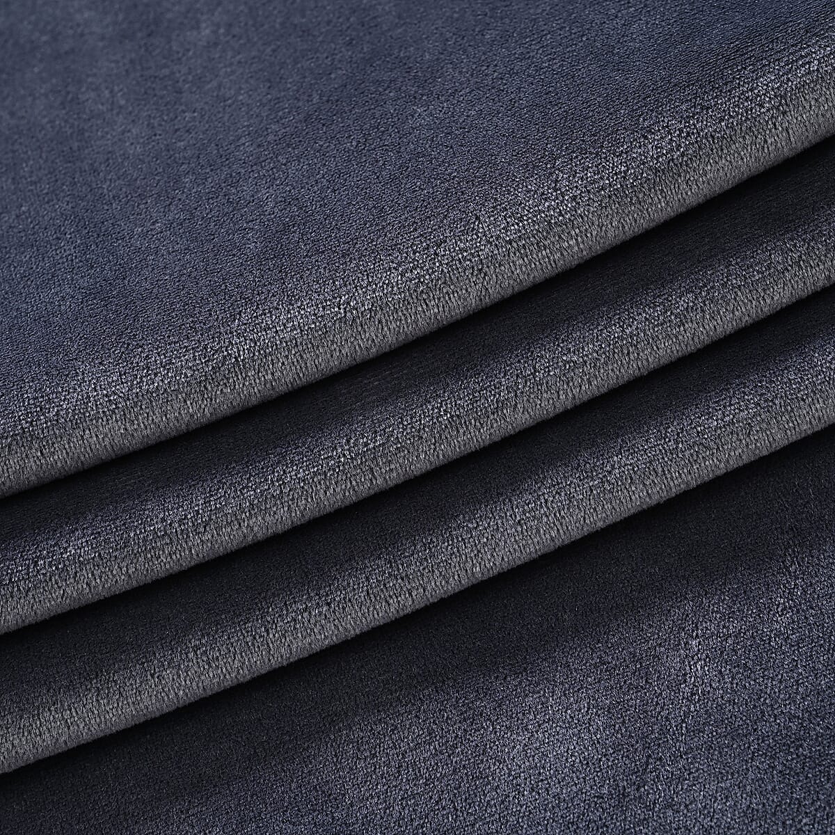 Set of 2 Black and Gray Velvet Elastic Waist Lounge Pant - One Size Fits up to S-L image number 8