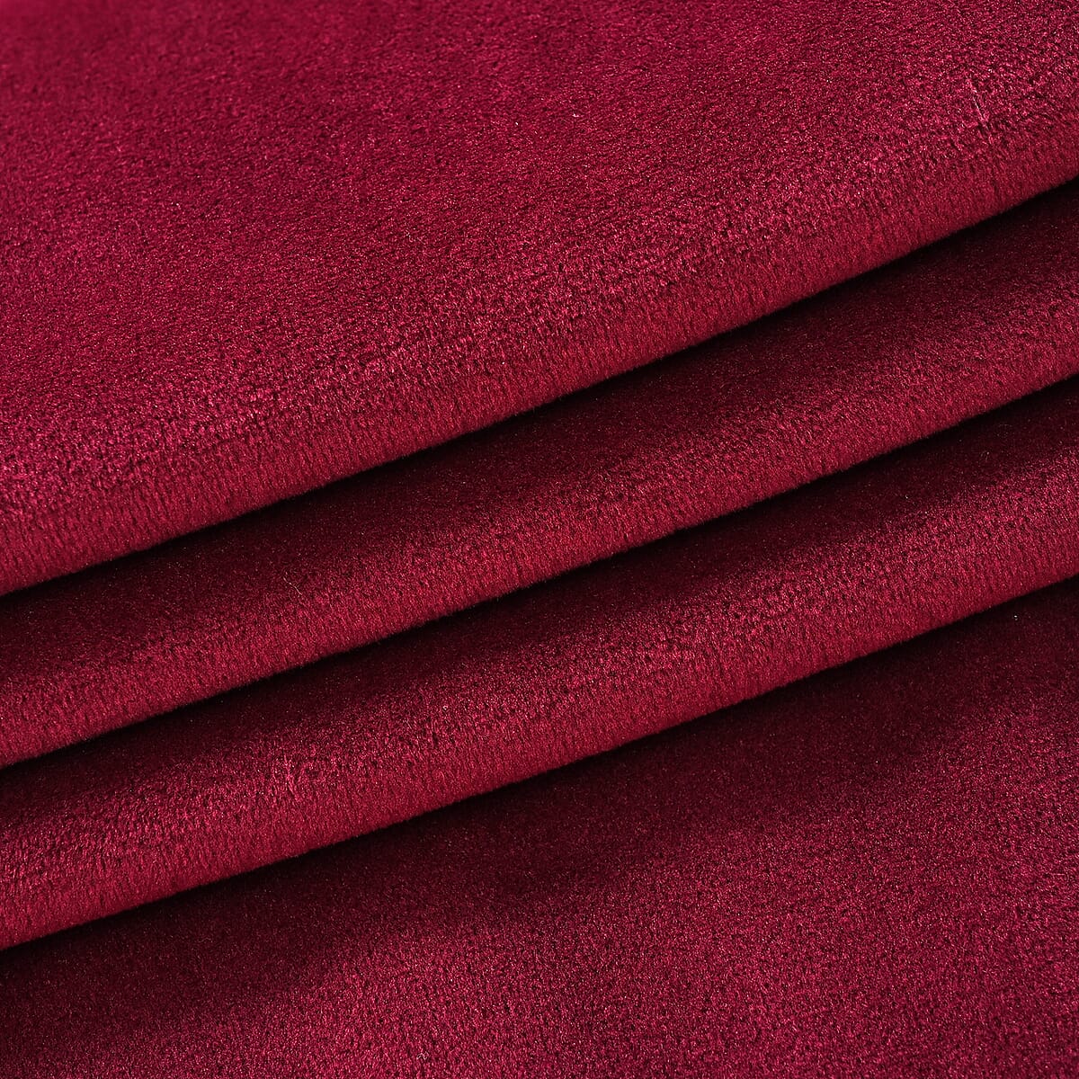 Set of 2 Black and Burgundy Velvet Elastic Waist Lounge Pant - One Size Fits up to S-L image number 8