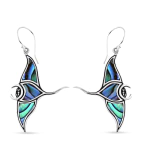 Bali Legacy Abalone Shell Manta Ray Earrings in Sterling Silver