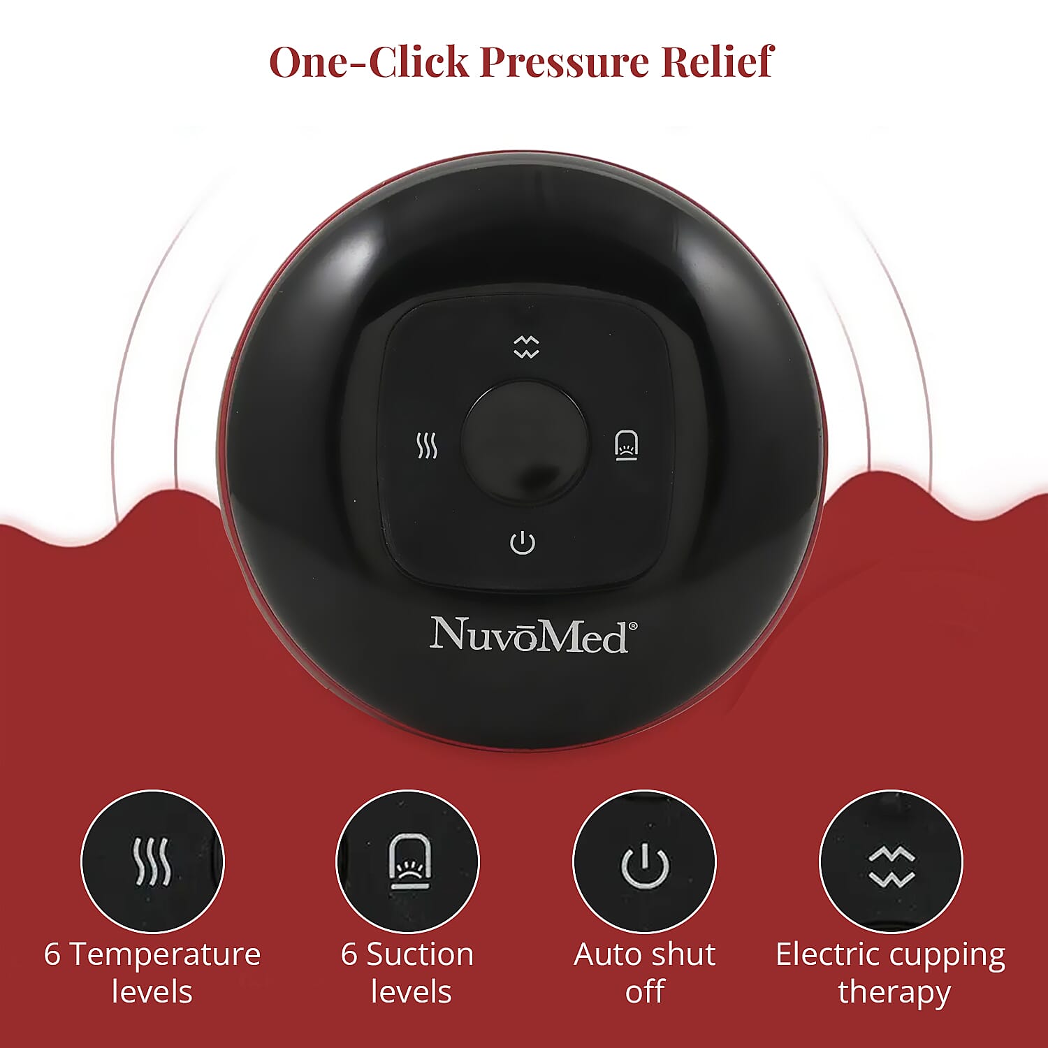 Closeout NuvoMed Red Light Electric Cupping Massager