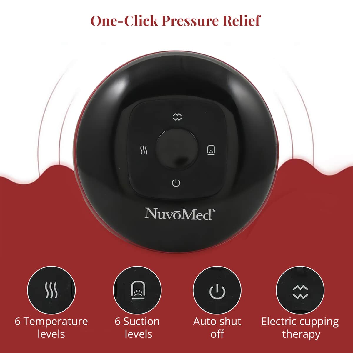 Closeout NuvoMed Red Light Electric Cupping Massager image number 2