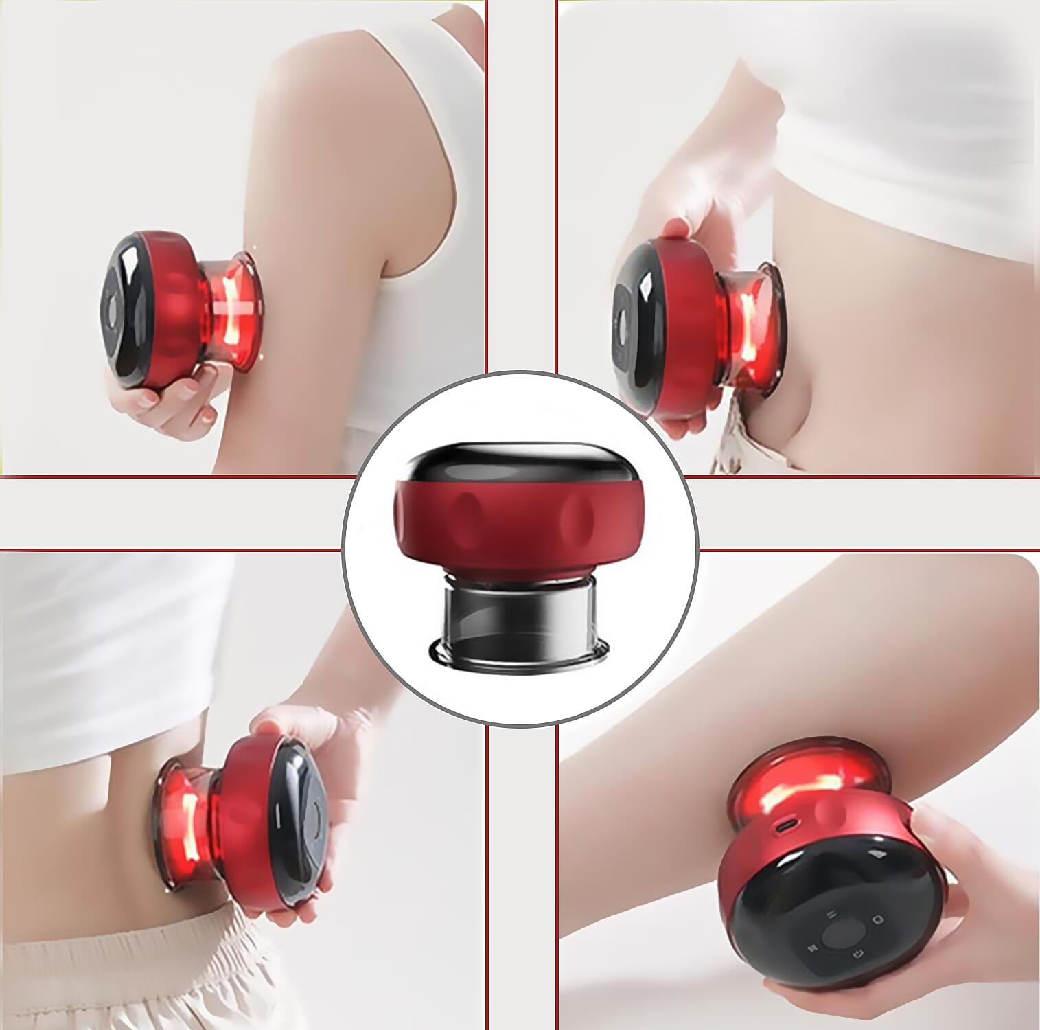 Closeout NuvoMed Red Light Electric Cupping Massager
