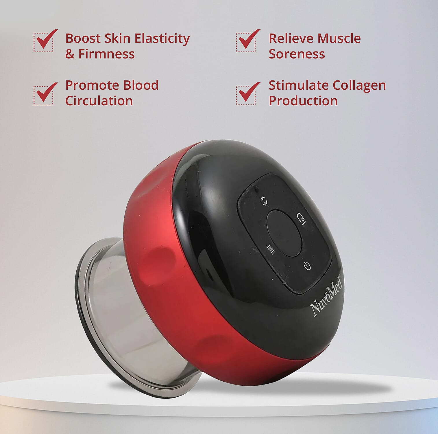Closeout NuvoMed Red Light Electric Cupping Massager