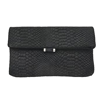 Black Python Pattern Convertible Belt Bag - Product card gallery slide 1 (10177414922553)