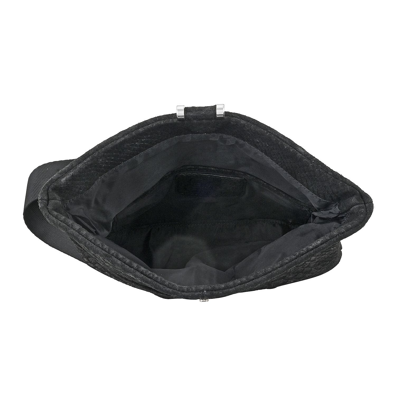 Black Python Pattern Convertible Belt Bag - Product card gallery slide 4 (9432063672575)
