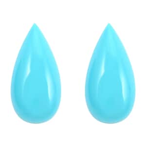 AAAA Sleeping Beauty Turquoise Set of 2 (Pear 20x10 mm) 12.00 ctw