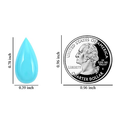 AAAA Sleeping Beauty Turquoise Set of 2 (Pear 20x10 mm) 12.00 ctw