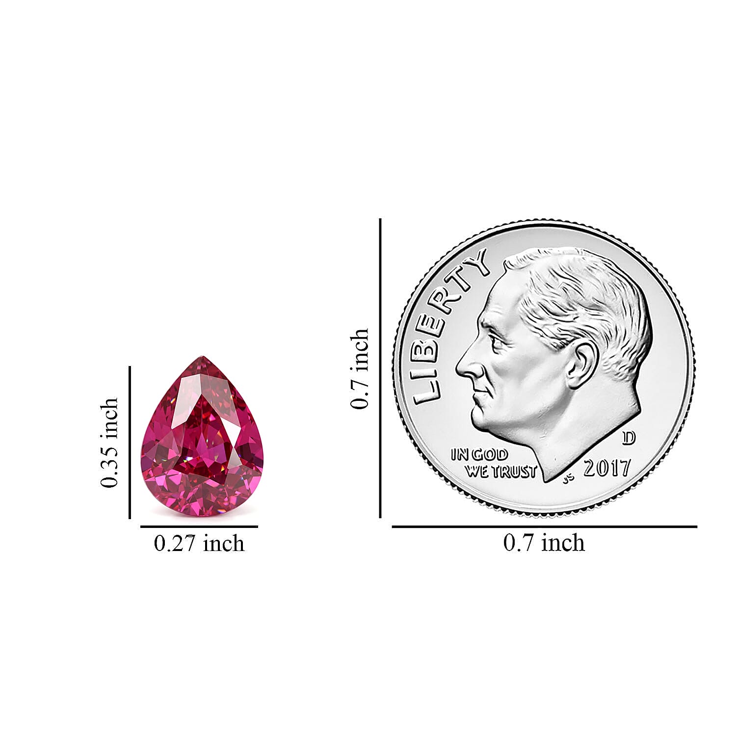 AAA Mozambique Ruby (Pear 9x7 mm) 1.50 ctw