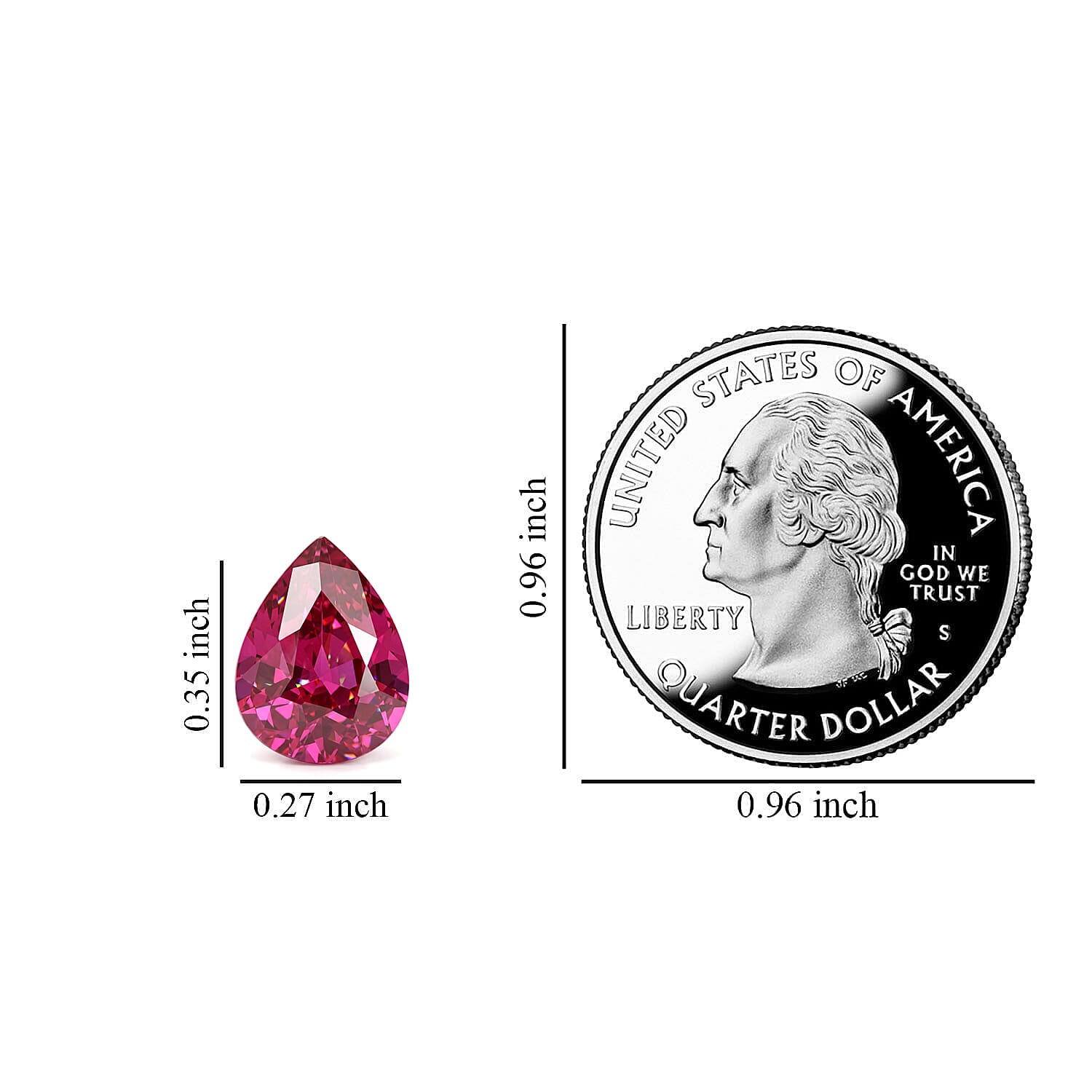 AAA Mozambique Ruby (Pear 9x7 mm) 1.50 ctw