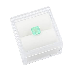 AAAA Boyaca Mint Colombian Emerald (Oct Free Size) 0.50 ctw