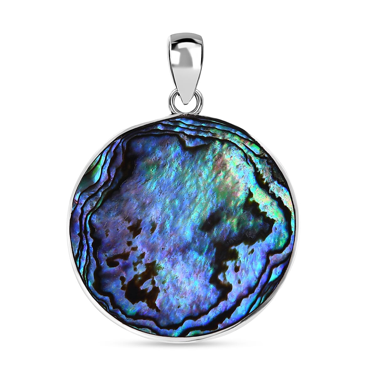 Bali Legacy Abalone Shell and Sky Blue Topaz Seahorse and Star Fish Pendant without Chain in Sterling Silver 0.60 ctw
