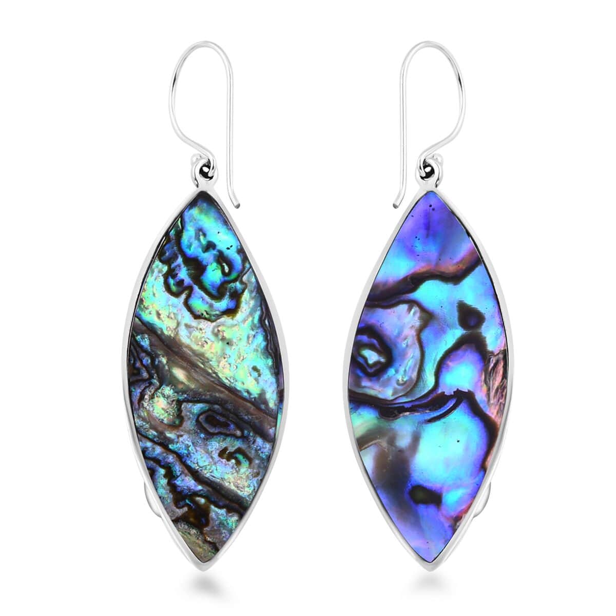 Bali Legacy Abalone Shell and Larimar Sea Turtle Earrings in Sterling Silver 0.75 ctw image number 3