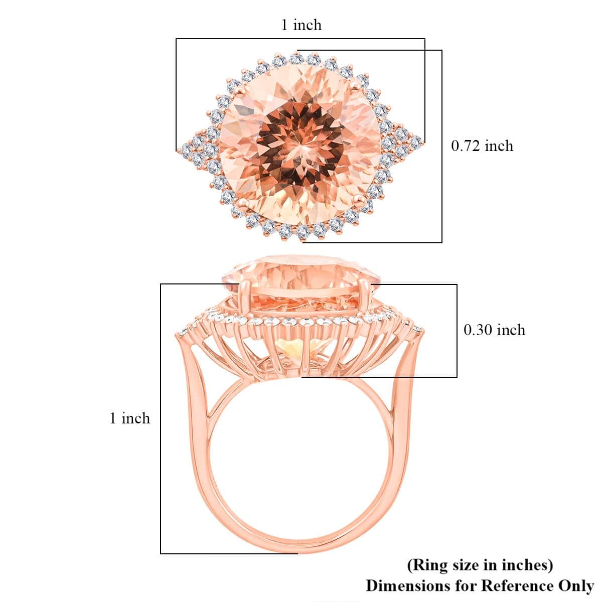 Certified & Appraised Iliana AAA Marropino Morganite and SI Diamond 11.35 ctw Ring in 18K Rose Gold (Size 7.0) 6.30 Grams image number 5