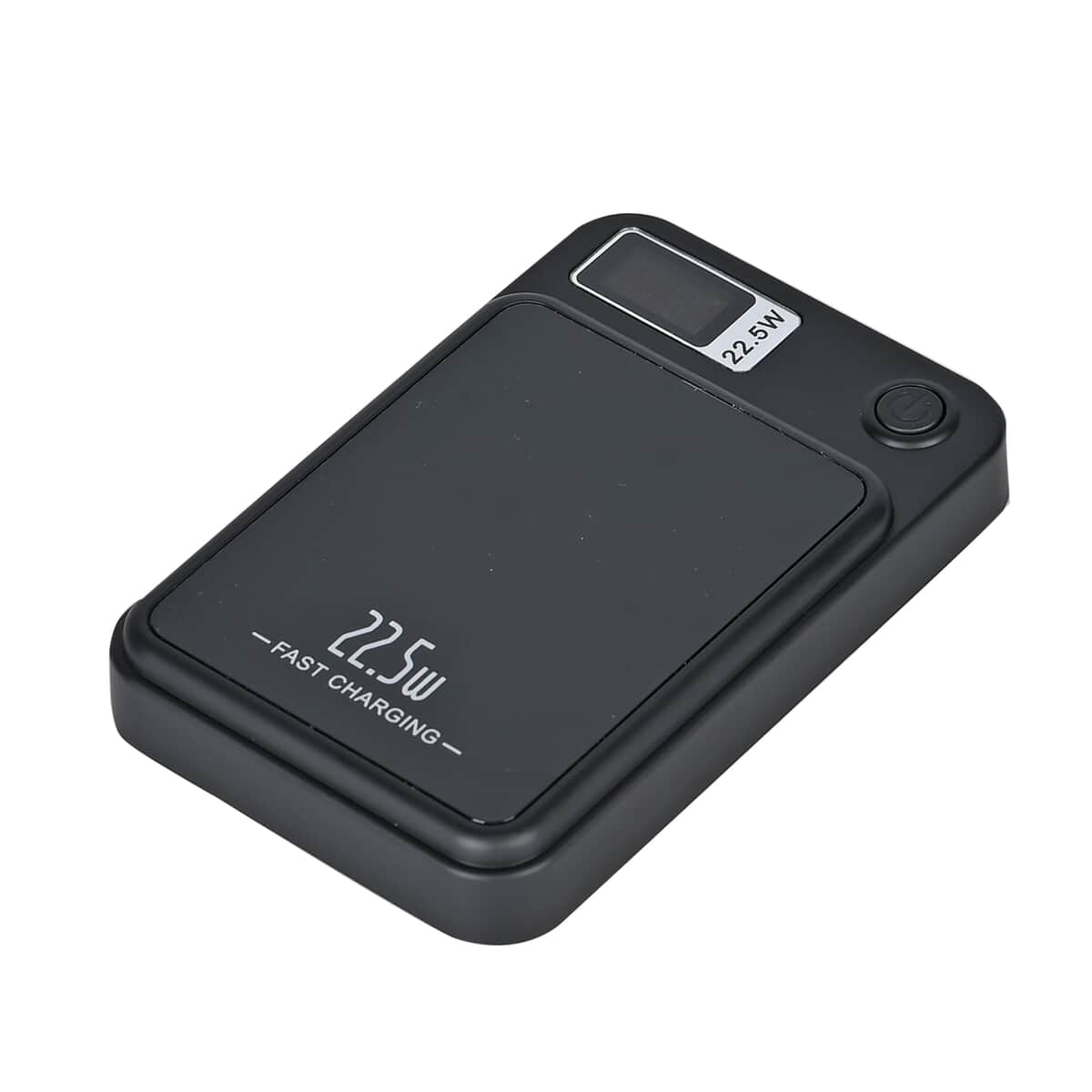 Black Fast Charging Power Bank with Wireless Charging Function and LED Digital Display image number 6