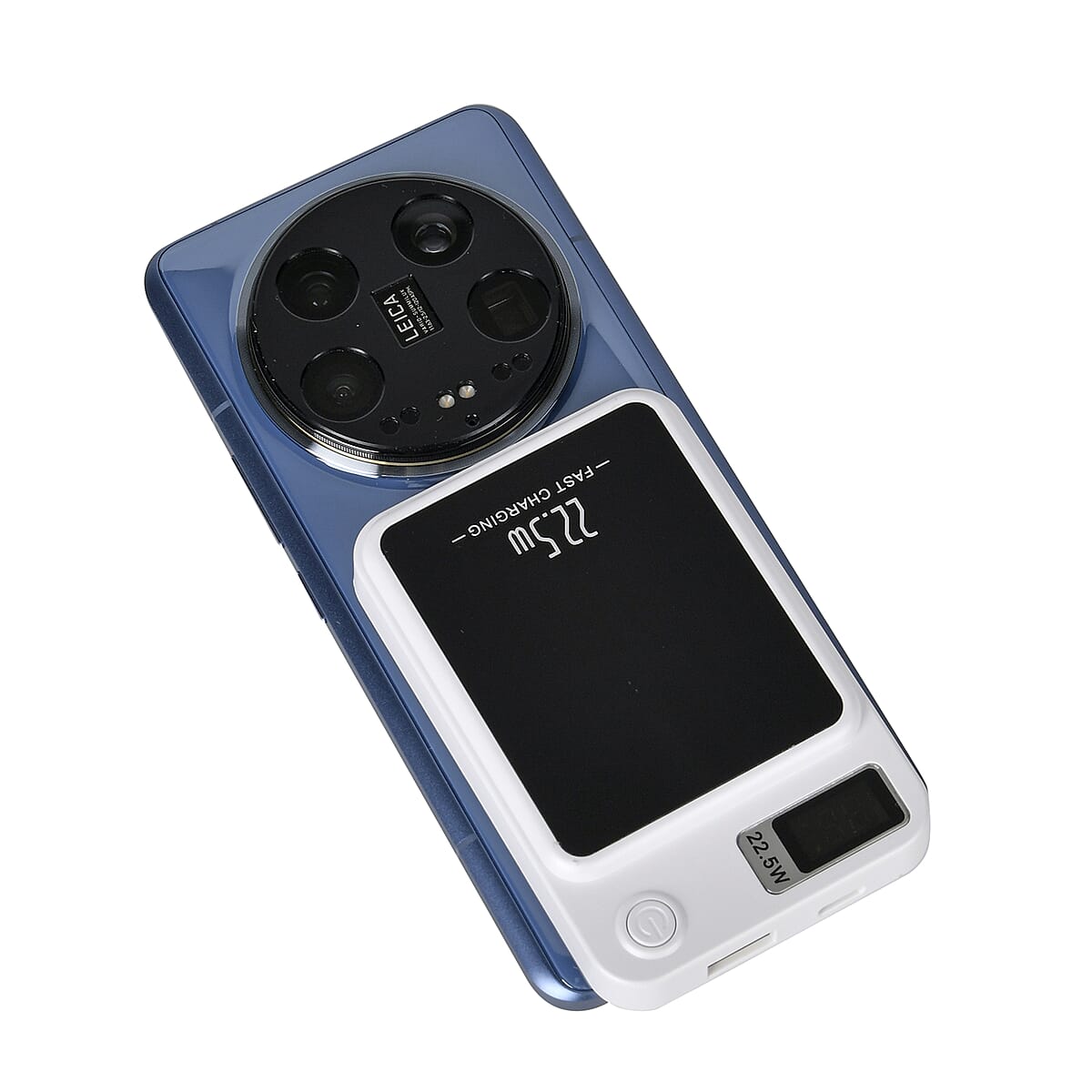 White Fast Charging Power Bank with Wireless Charging Function and LED Digital Display image number 5