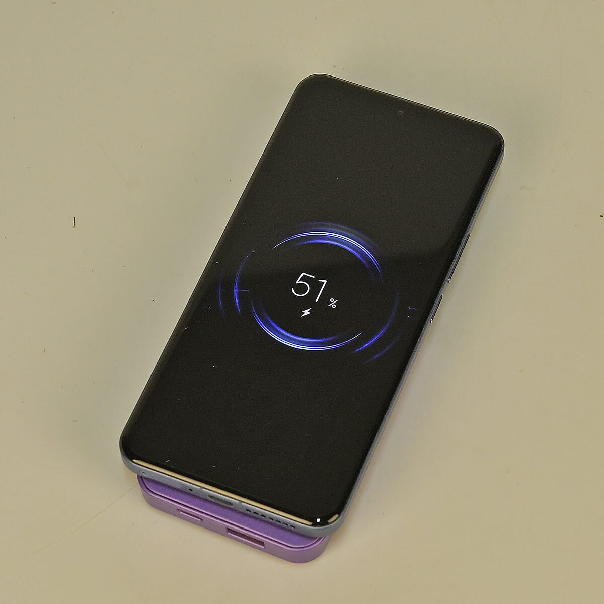 Purple Fast Charging Power Bank with Wireless Charging Function and LED Digital Display image number 4