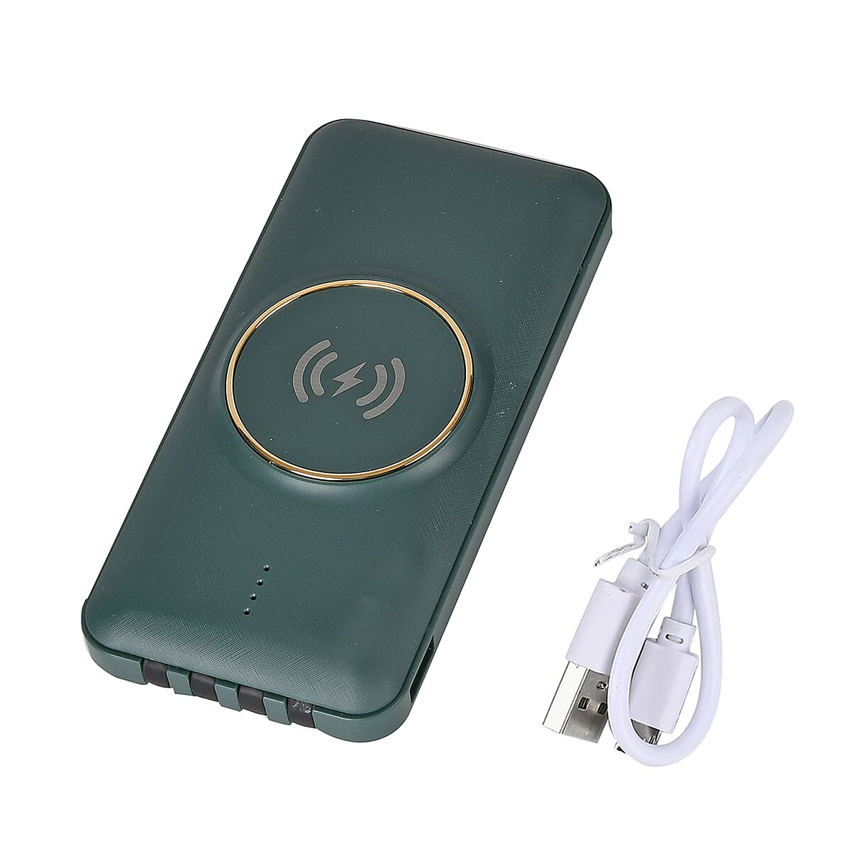 Multifunctional 10000mAh Power Bank with Wireless Charging Function - Green image number 0