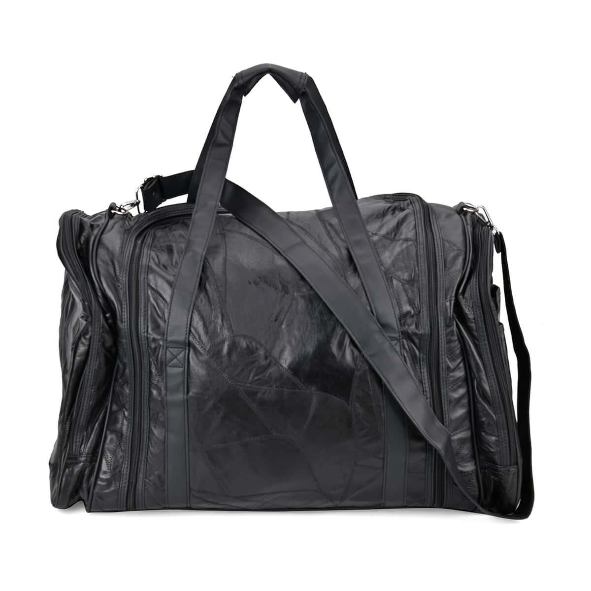 Black Sheep Leather Travel Bag with Shoulder Strap image number 0