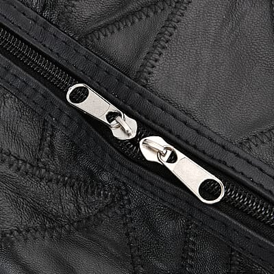 Black Sheep Leather Travel Bag with Shoulder Strap