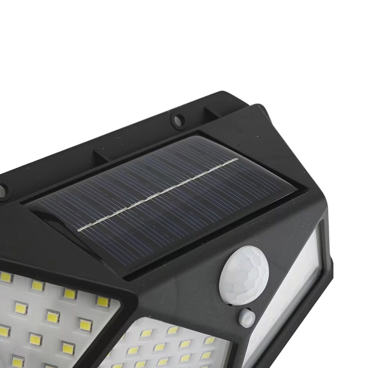 Set of 2 Black Solar Motion Sensor LED Wall Lamp image number 7
