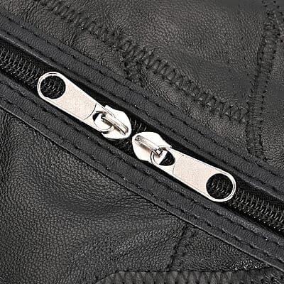 Black Sheep Leather Travel Bag with 54.7inch Long Strap