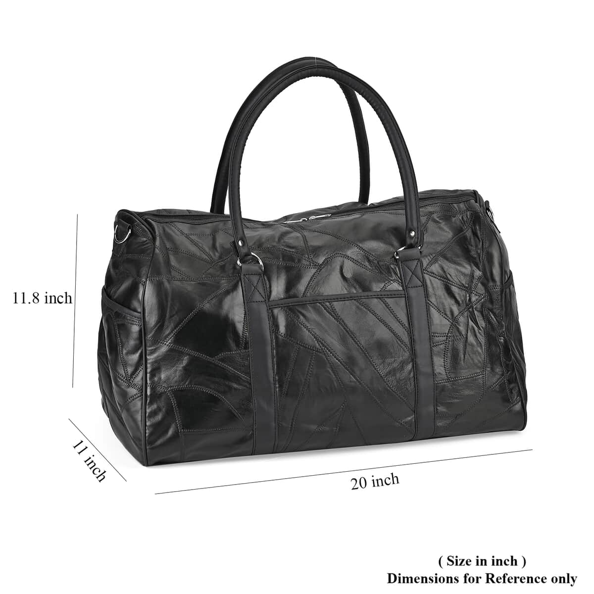 Black Sheep Leather Travel Bag with 54.7inch Long Strap image number 6