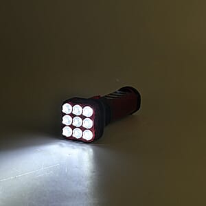 Livmore Solar/Rechargeable Multi-Function Portable Solar Flash Light (1200mAh Battery)