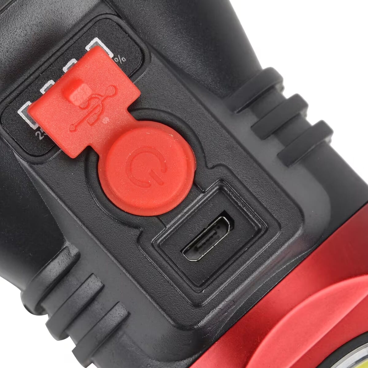 Red Portable Solar Flash Light 1200mAh Battery, Power by Solar Charging and USB Cable image number 8