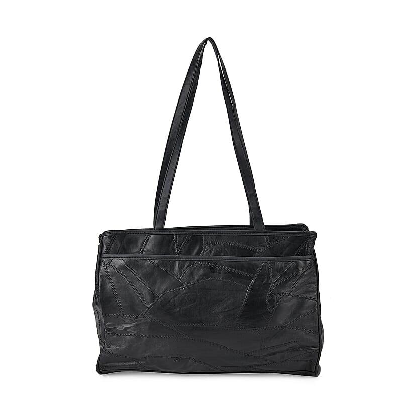 Black Sheep Leather Tote Bag with Handle Drop 13