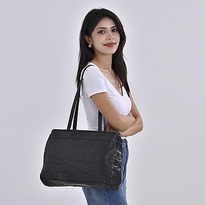 Black Sheep Leather Tote Bag with Handle Drop 13