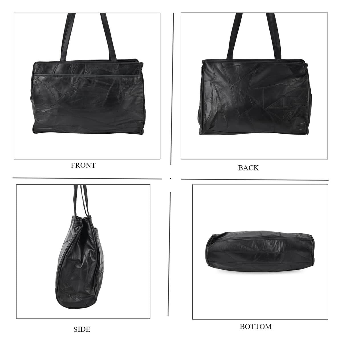 Black Sheep Leather Tote Bag with Handle Drop 13 image number 3