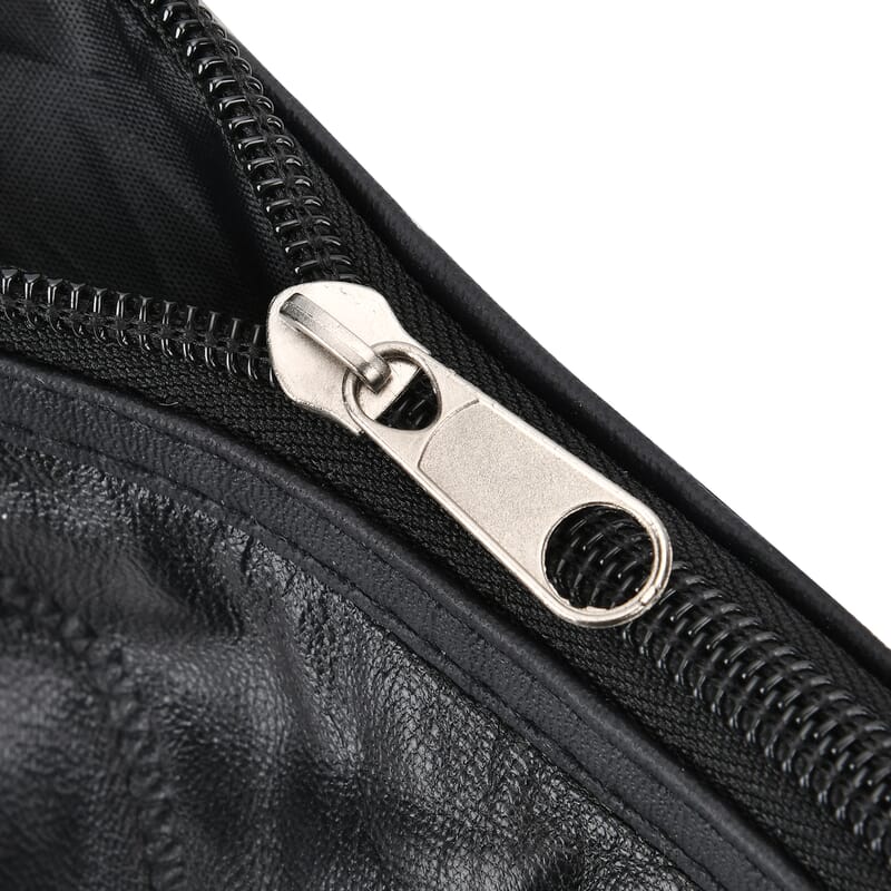 Black Sheep Leather Travel Bag with Handle Drop 8.7 Inches and Long Shoulder Strap 54.7 Inches